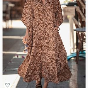 Bsubseach Women Stylish Plus Size Beach Shirt Dres